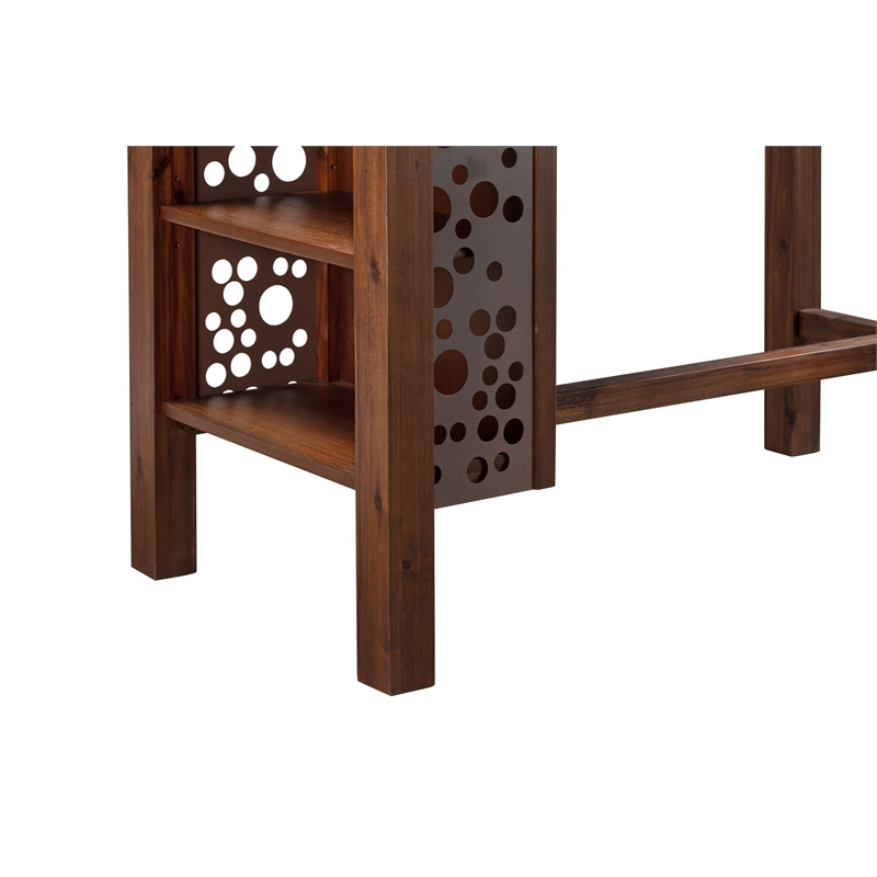 Bowery Hill Rectangular Dining Table - Chestnut Wire-Brush Finish