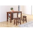 Bowery Hill Rectangular Dining Table - Chestnut Wire-Brush Finish
