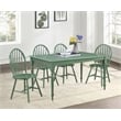 Bowery Hill Contemporary 5pc Wood Dining Set - Equestrian Green