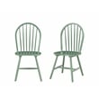 Bowery Hill Contemporary 5pc Wood Dining Set - Equestrian Green
