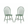 Bowery Hill Contemporary 5pc Wood Dining Set - Equestrian Green