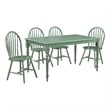Bowery Hill Contemporary 5pc Wood Dining Set - Equestrian Green