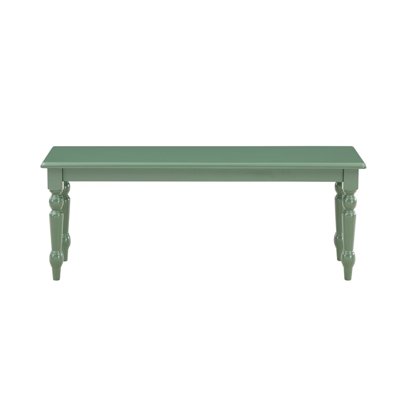 Bowery Hill Modern 6pc Rubberwood Dining Set - Equestrian Green