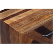 Bowery Hill Oak Wood 3 Drawer Nightstand - Natural Oak Finish