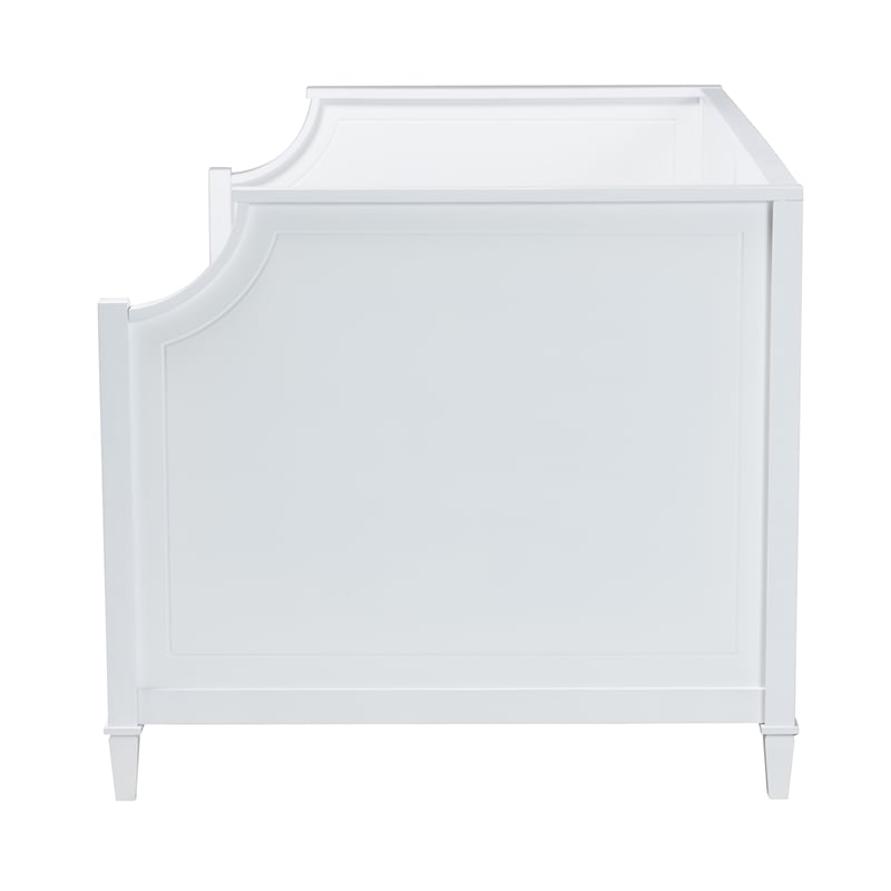 Bowery Hill Modern White Finished Wood Twin Size 3-Drawer Daybed
