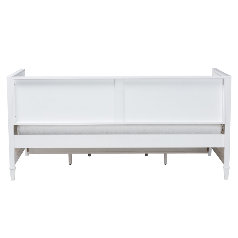 Bowery Hill Modern White Finished Wood Twin Size 3-Drawer Daybed