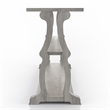 Bowery Hill Modern Wood 2-Shelf Console Table in Vintage Gray Oak