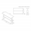 Bowery Hill Modern Wood 2-Shelf Console Table in Vintage Gray Oak