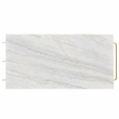 Bowery Hill Modern Marble Top Kitchen Island in Gold and White