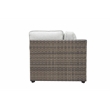 Bowery Hill Contemporary Driftwood Gray 7-Piece Wicker Sectional