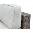 Bowery Hill Contemporary Driftwood Gray 7-Piece Wicker Sectional