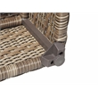 Bowery Hill Contemporary Driftwood Gray 7-Piece Wicker Sectional