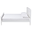 Bowery Hill Modern White Finished Wood Queen Size Platform Bed