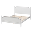 Bowery Hill Modern White Finished Wood Queen Size Platform Bed