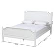 Bowery Hill Modern White Finished Wood Queen Size Platform Bed