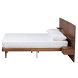 Bowery Hill Ash Wood Queen Platform Storage Bed with Nightstands