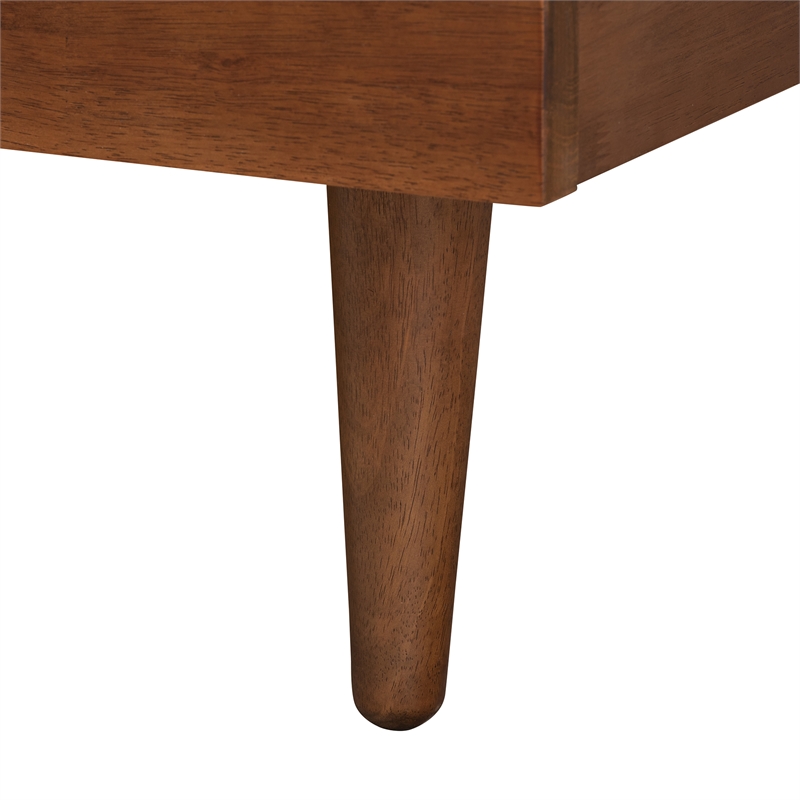 Bowery Hill Ash Wood Queen Platform Storage Bed with Nightstands