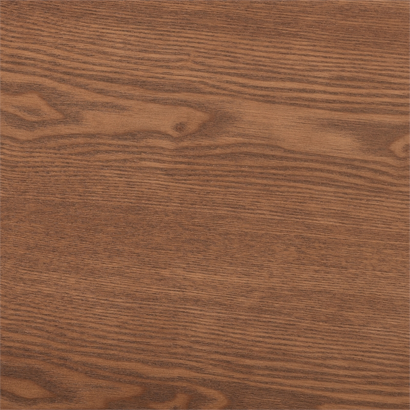 Bowery Hill Ash Walnut Finished Wood Queen Size Platform Bed