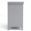 Bowery Hill Modern Wood Gray Nightstand with USB and Care Kit