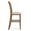 Bowery Hill Contemporary Wood Counter Stool in Natural (Set of 2)