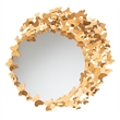 Bowery Hill Antique Goldleaf Metal Butterfly Accent Wall Mirror