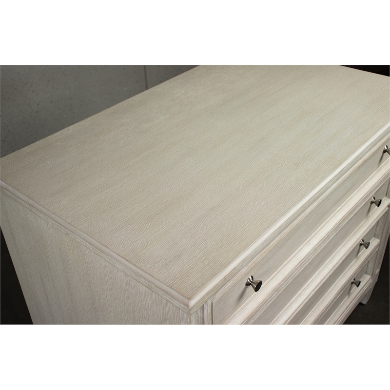 Bowery Hill Modern Wood Lateral File Cabinet in Champagne Beige