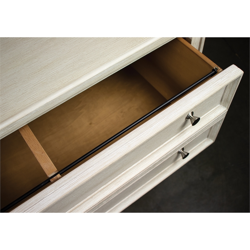 Bowery Hill Modern Wood Lateral File Cabinet in Champagne Beige