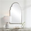 Bowery Hill Contemporary Iron Metal and MDF Mirror in Silver Finish