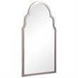 Bowery Hill Contemporary Iron Metal and MDF Mirror in Silver Finish