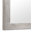 Bowery Hill Contemporary Iron Metal and MDF Mirror in Silver Finish