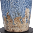 Bowery Hill Ceramic Blue Table Lamp Round 29.75