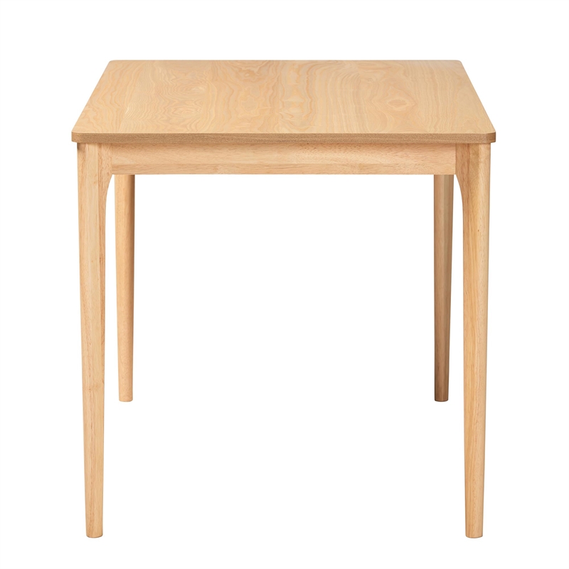 Bowery Hill Mid-Century Modern Natural Oak Finished Wood Dining Table