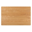 Bowery Hill Mid-Century Modern Natural Oak Finished Wood Dining Table