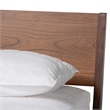Bowery Hill Modern Wood Queen Size Platform Bed in Walnut Brown