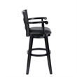 Bowery Hill Modern / Contemporary Extra Tall Swivel Stool - Black