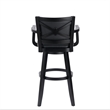 Bowery Hill Modern / Contemporary Extra Tall Swivel Stool - Black