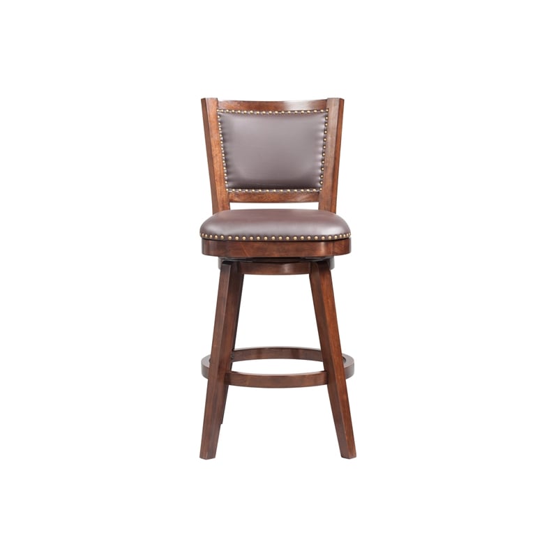 Bowery Hill Modern / Contemporary Swivel Bar Stool - Cappuccino