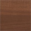 Bowery Hill Walnut Brown Wood and Rattan Queen Size Platform Bed