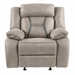 Bowery Hill Modern / Contemporary Manual Leatherette Recliner in Gray