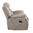 Bowery Hill Modern / Contemporary Manual Leatherette Recliner in Gray