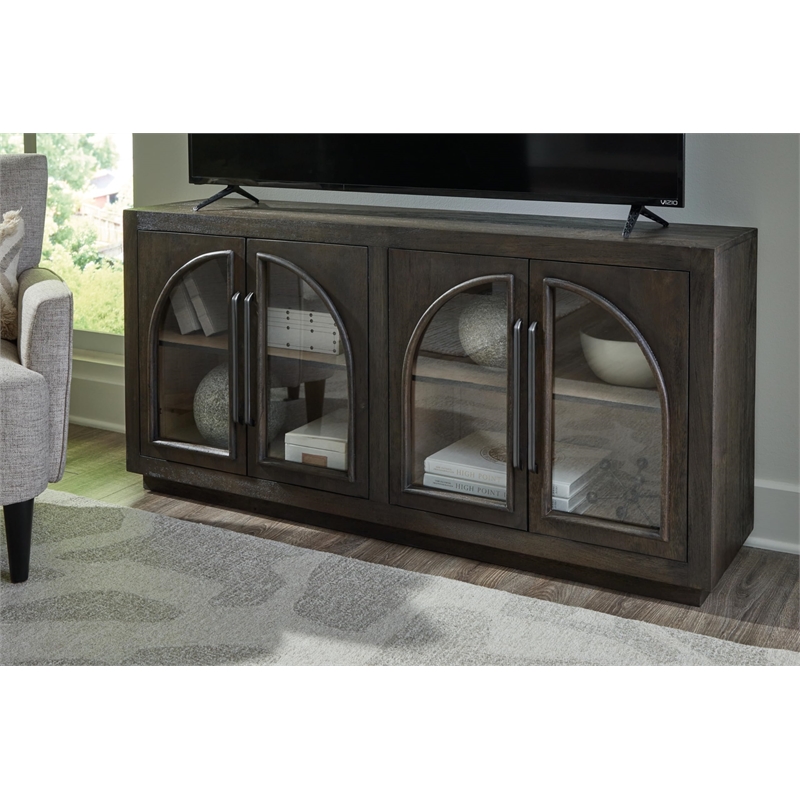 Bowery Hill Modern / Contemporary Grayish Brown Accent Cabinet