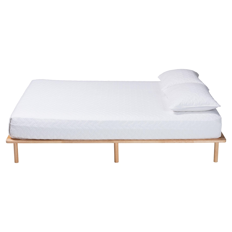Bowery Hill Modern / Contemporary Japandi Queen Size Bed Frame