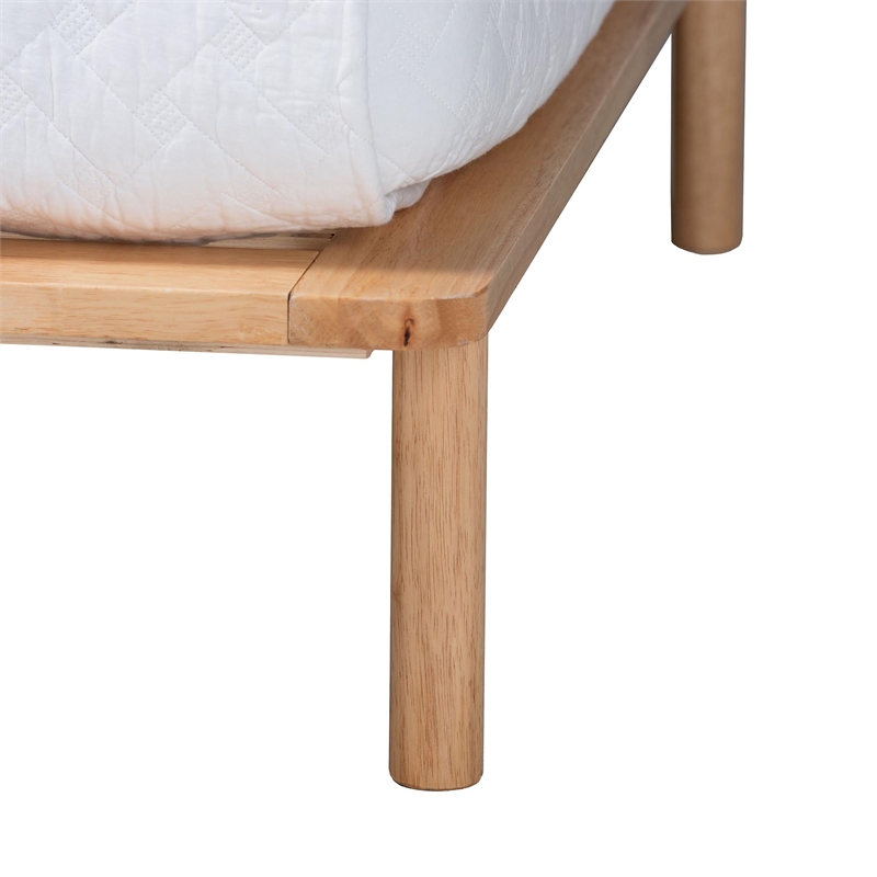 Bowery Hill Modern / Contemporary Japandi Queen Size Bed Frame