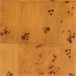 Bowery Hill Modern Natural Real Burl Wood 3-Drawer Nightstand