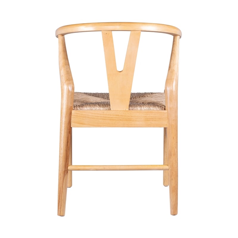 Bowery Hill Modern Dining Chairs - Set of 2 - Natural Finish