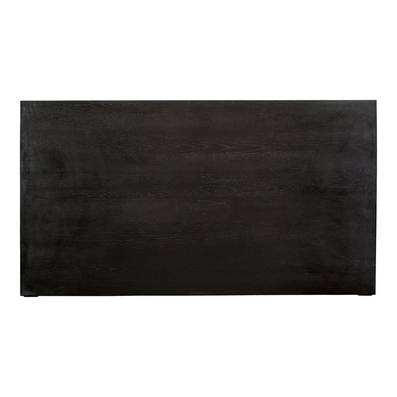 Bowery Hill Contemporary Wood Rectangular Dining Table in Black