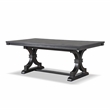 Bowery Hill Contemporary Wood Rectangular Dining Table in Black