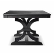 Bowery Hill Contemporary Wood Rectangular Dining Table in Black
