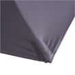 Bowery Hill Modern Aluminum LED 8' Gray Double Top Square Umbrella