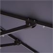 Bowery Hill Modern Aluminum LED 8' Gray Double Top Square Umbrella